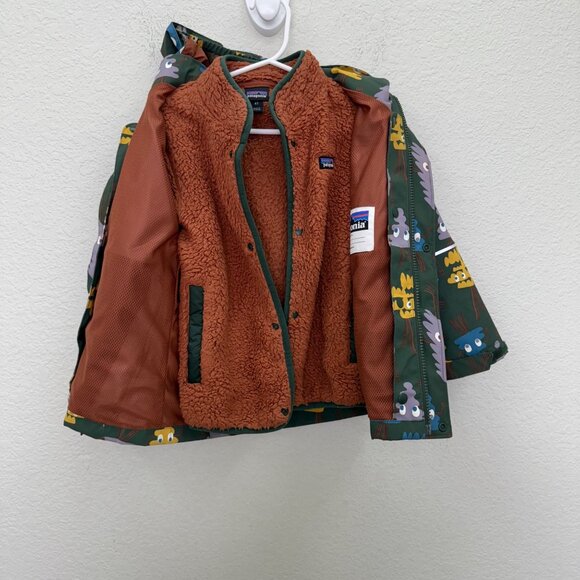 Patagonia All Seasons 3 in 1 Waterproof Snap Out Fleece Jacket 61380 Toddler 4T - Picture 3 of 9